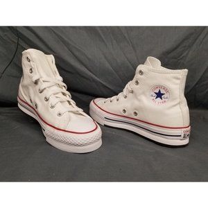 Converse Girls Chuck Taylor EVA Lift Hi Sneakers White Size 5 DISPLAY MODEL!